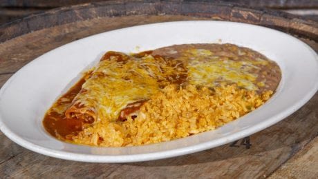 Enchiladas With Rice And Beans